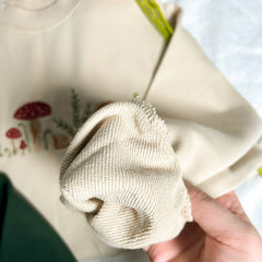 Mushrooms Embroidered Sweatshirt | Mushrooms Embroidered T-shirt | Mushrooms Embroidered Hoodie | Mushrooms Sweater | Crew Neck Sweatshirt