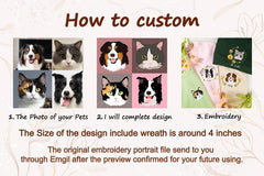 Embroidered Custom Pet Sweatshirt: Floral Dog Hoodie, Pet Lover Gift