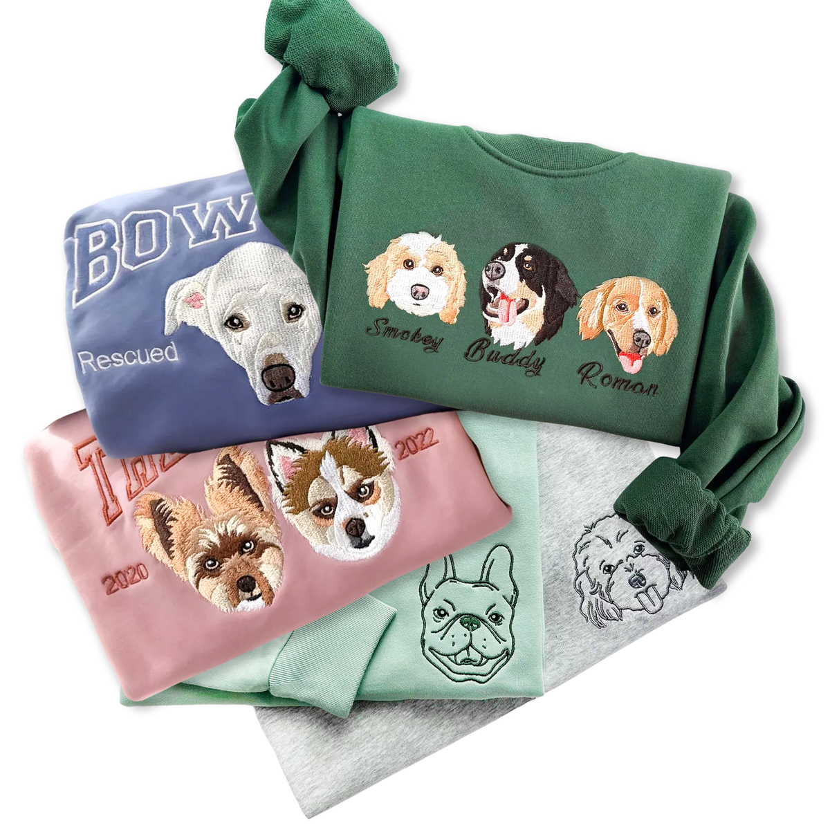 Embroidered Custom Dog Sweatshirt