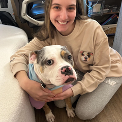 Custom Embroidered Pet Crewneck Sweatshirt,Personalized Pet Face Sweatshirt from Your Photo,Varsity Sweatshirt,Gifts for Dog Lover