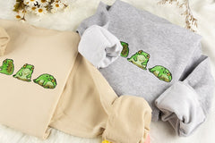 Frog Embroidered Sweatshirt | Frog Embroidered T-shirt | Frog Embroidered Hoodie | Frog Sweater | Crew Neck Sweatshirt