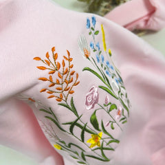 Wildflower Botany Oversized Embroidered Sweatshirt | Dragonfly T-shirt | Floral Embroidered Sweatshirt | Sweater | Crew Neck Sweatshirt